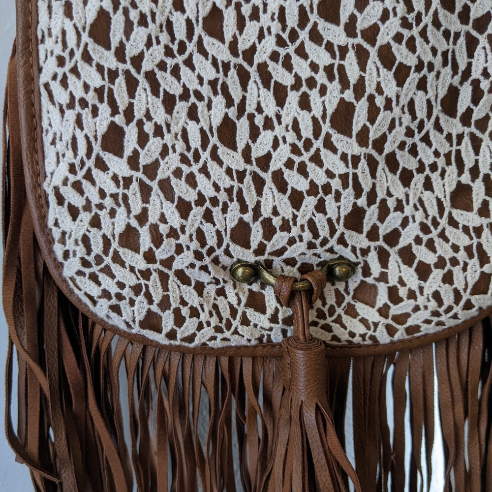 Madden Girl Boho Fringe Crossbody Bag - Picture 2 of 7